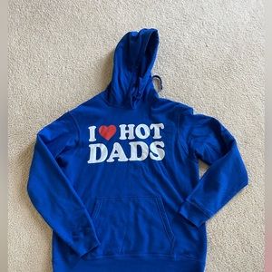 Royal Blue Sweatshirt “I ❤️ Hot Dads